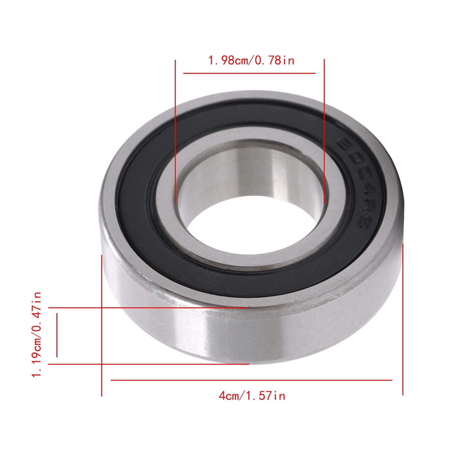 6004-2RS C3 Ball Bearing 20x42x12mm 10 Pcs Premium Rubber Sealed