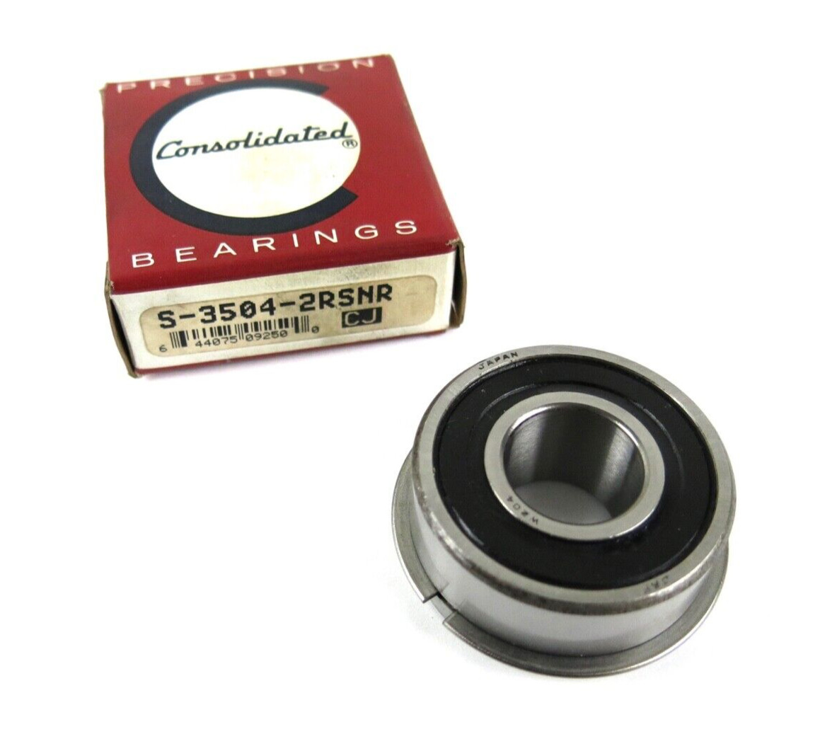 Consolidated / JAF S-3504-2RSNR Ball Bearing w/ Snap Ring 20x47x20.62mm – Japan