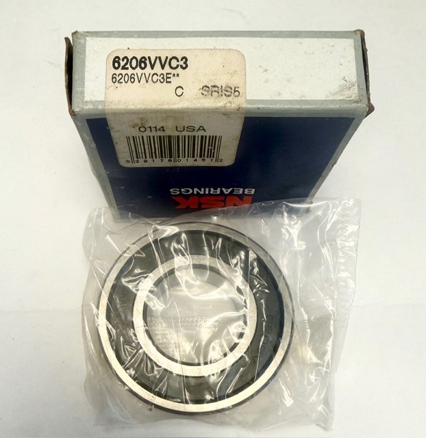 (2) NSK 6206VVC3 Sealed Radial Ball Bearing 30x62x16mm