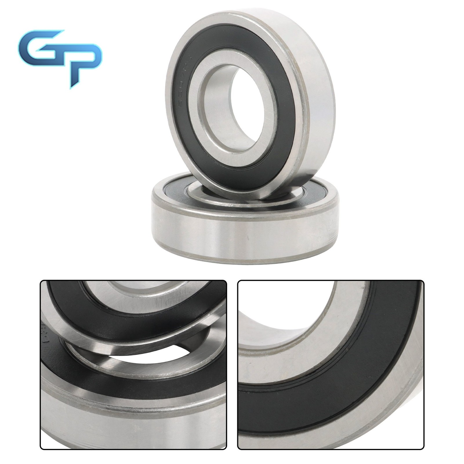 6307 2RS Double Sealed Ball Bearing 35x80x21mm 2 Pieces Low Friction