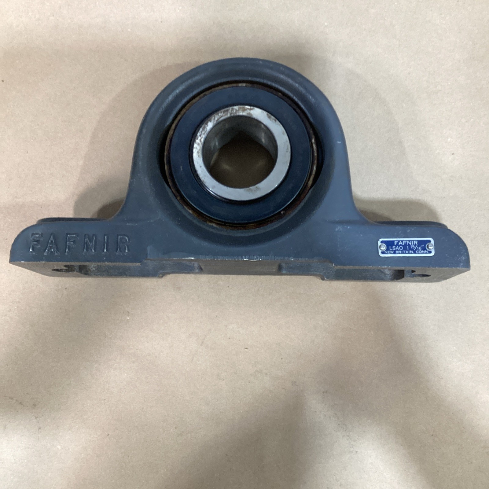 Fafnir LSAO 1-15/16 2 bolt pillow block w/collar, USA New Old Stock
