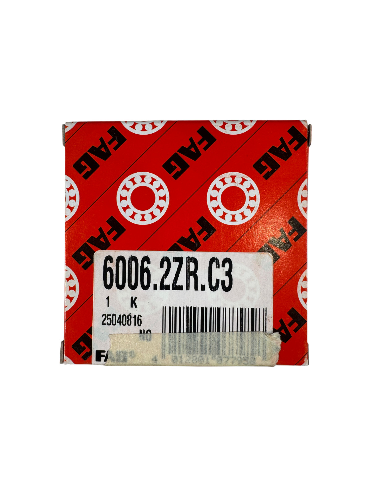 FAG 6006.2ZR.C3 30 mm ID x 55 mm OD x 13mm W Deep Groove Ball Bearing (Lot of 2)
