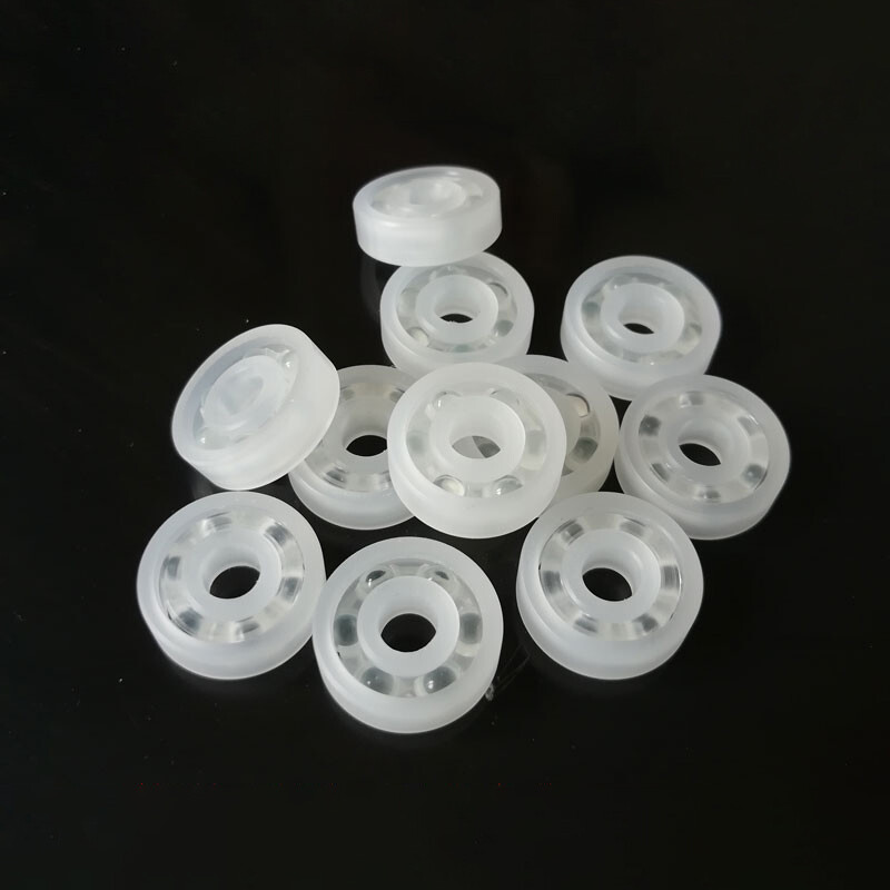 Deep Groove Ball Bearings PP Plastic Bearing Glass Ball Nylon Cage Insulation