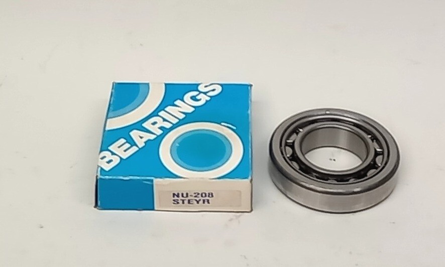 Steyr NU-208 Cylindrical Roller Bearing 40mm ID X 80mm OD X 18mm W NU208