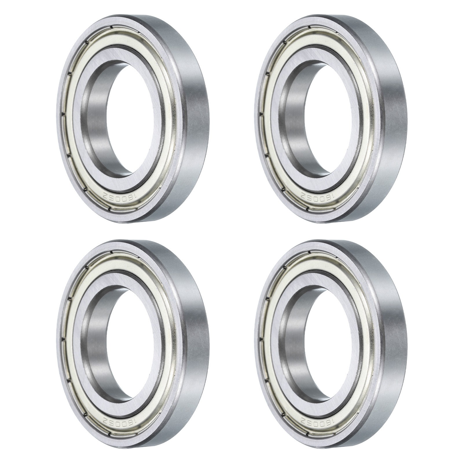 4Pcs 16005-2Z Deep Groove Ball Bearing,25x47x8mm Chrome Steel Z0 ABEC1