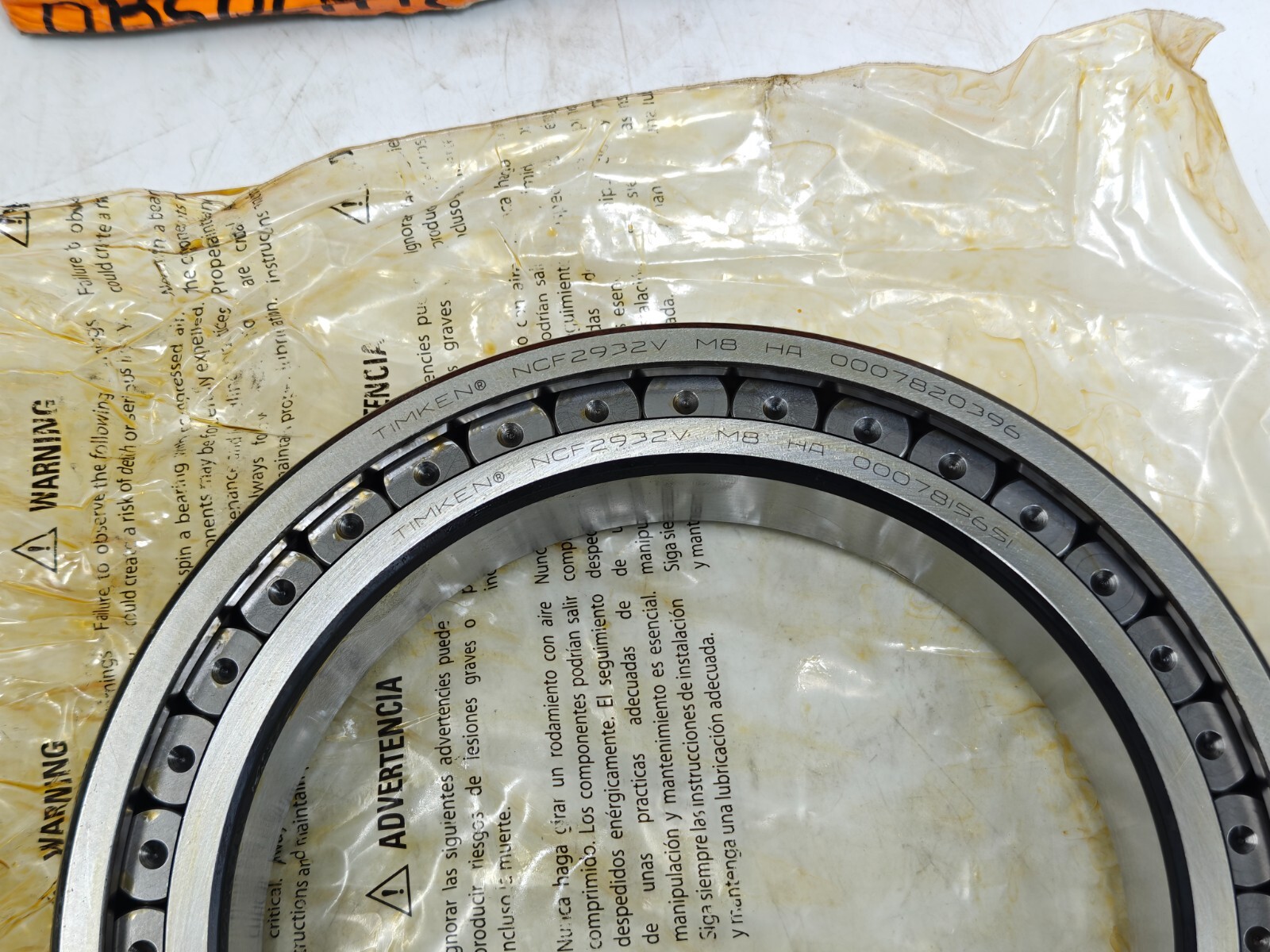 NCF2932V Timken Cylindrical Roller Radial Bearing – Full Complement 160x220x36mm