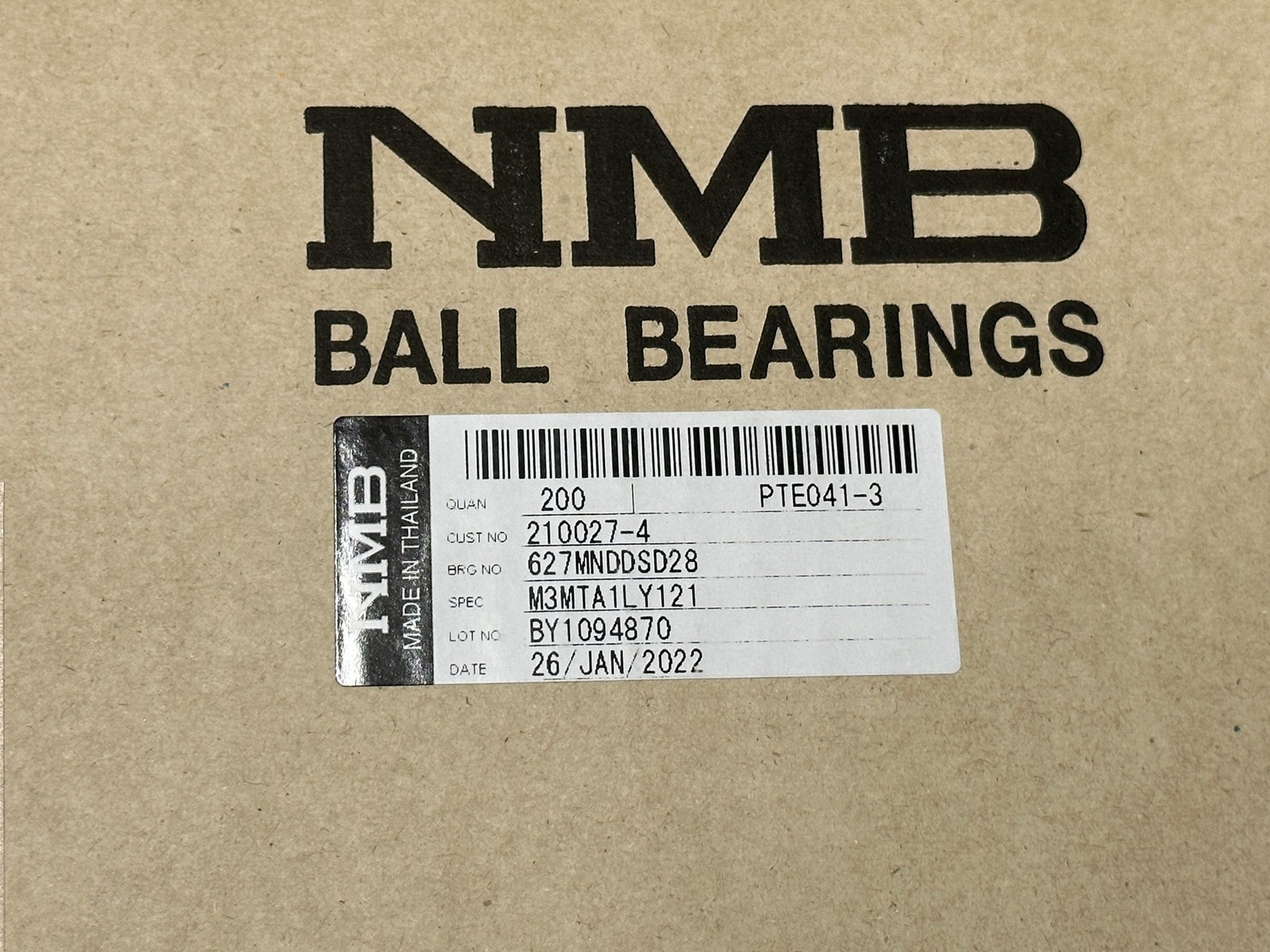 10x Pack Lot NMB 627DSD28 Bearings 7x22x7 7mm x 22mm x 7mm
