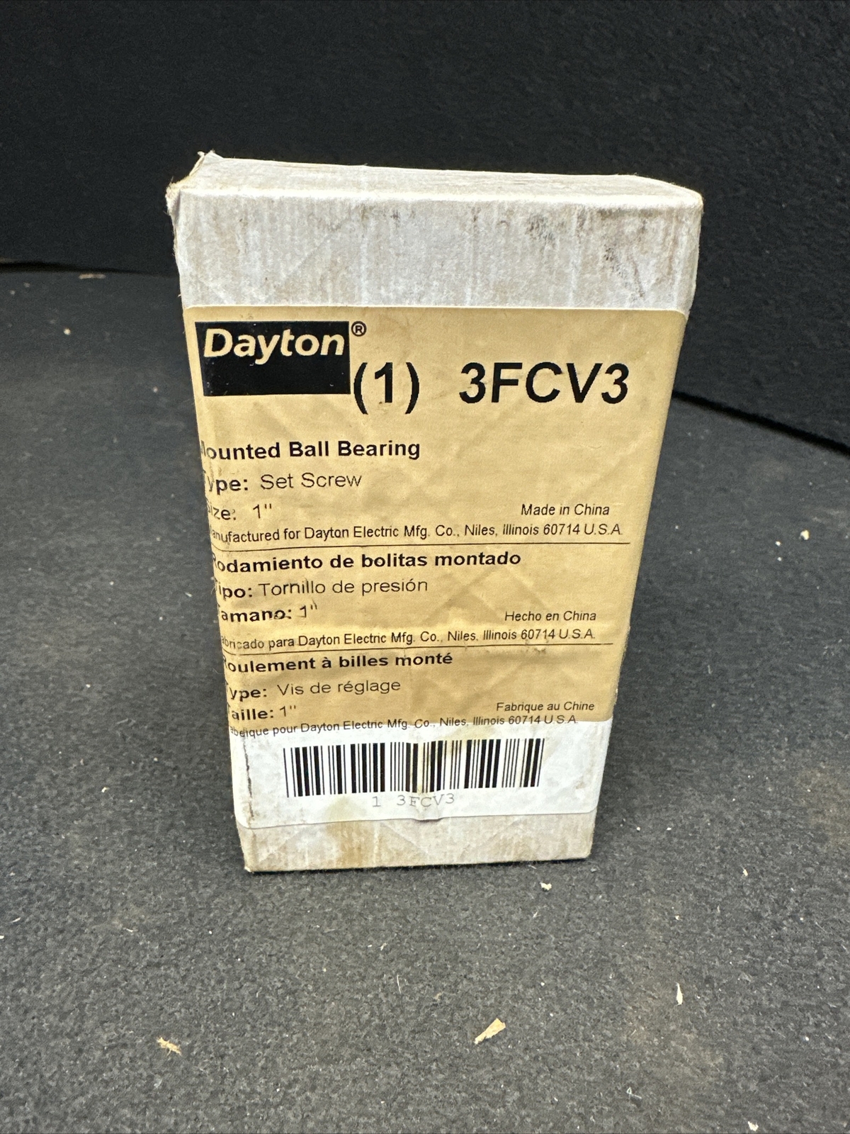Dayton 3Fcv7 Flange Bearing, 2-Bolt, Ball, 1″ Bore (st1126)