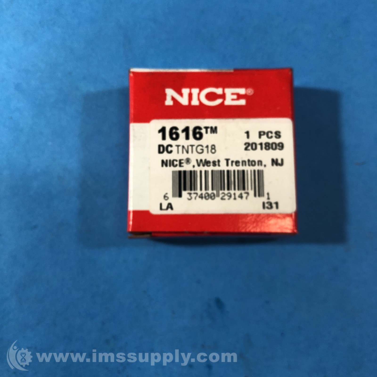 NICE 1616DCTNTG18 Double Sealed Radial Ball Bearing FNOB