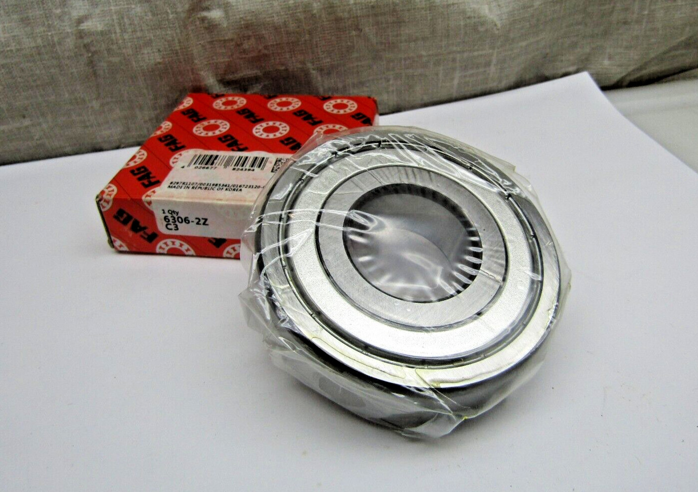 FAG 6306-2Z C3 30mm X 72 mm X 19mm Metal Shielded Bearing