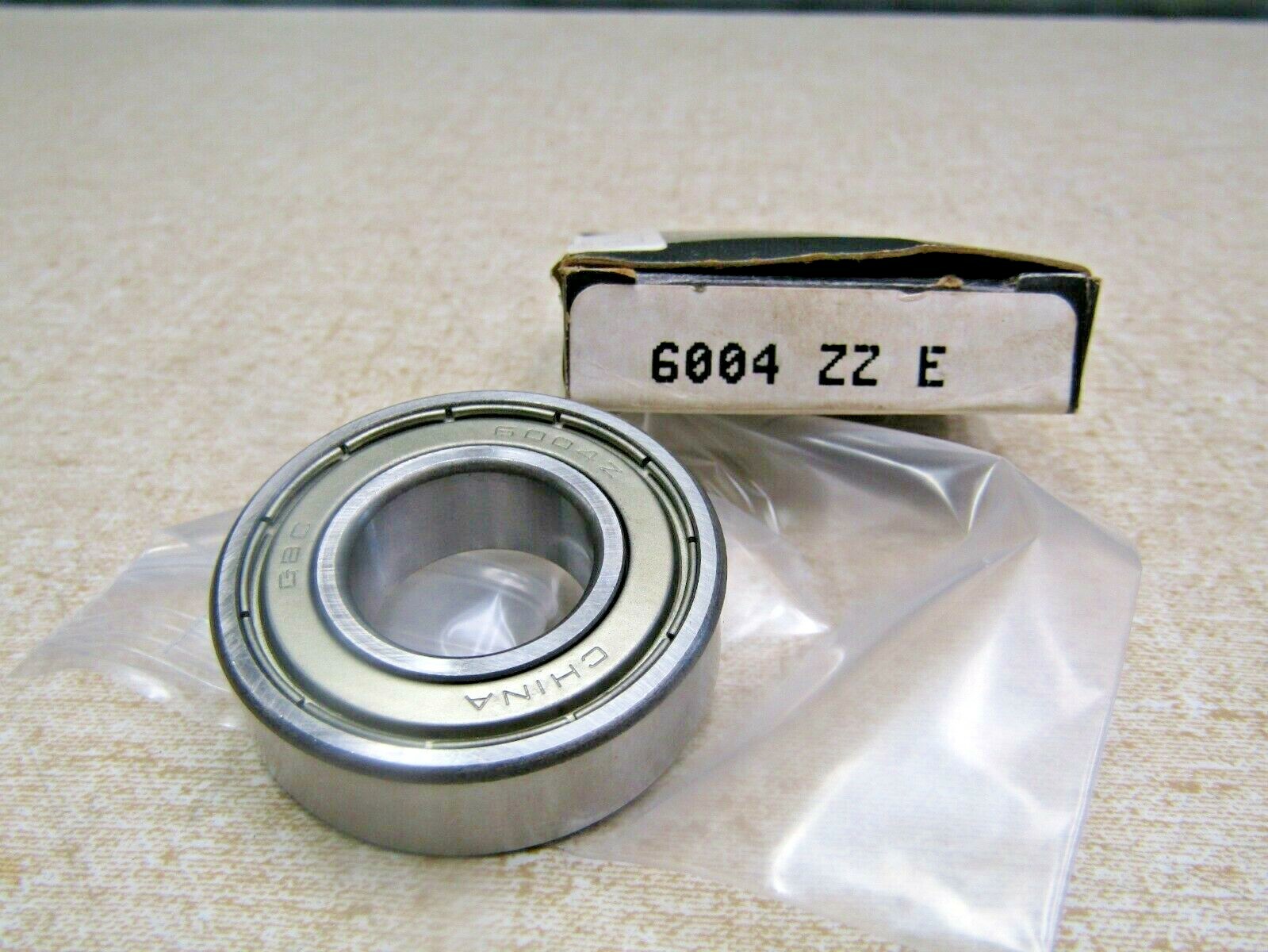 General Bearing 6004-ZZ, 6004-2Z 20mm X 42mm X 12 mm Shielded Bearing