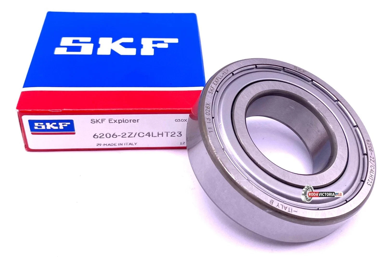 SKF 6206 ZZ C4 LHT23 Deep Groove Ball Bearing, Metal Shielded 30x62x16 mm