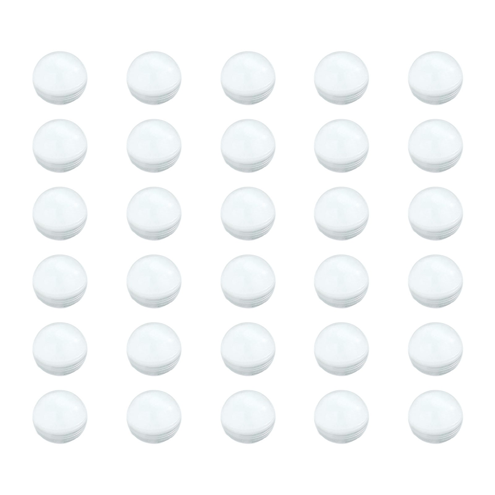 300Pcs, 9mm Lab Boiling Stones Solid Round Clear Glass Boiling Beads