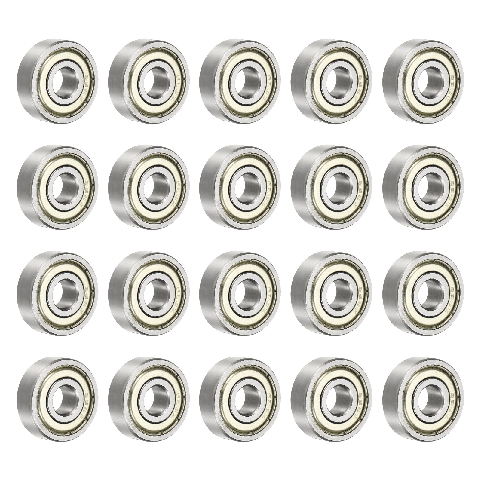 20Pcs 628ZZ Deep Groove Ball Bearings 8x24x8mm Double Shield Bearing