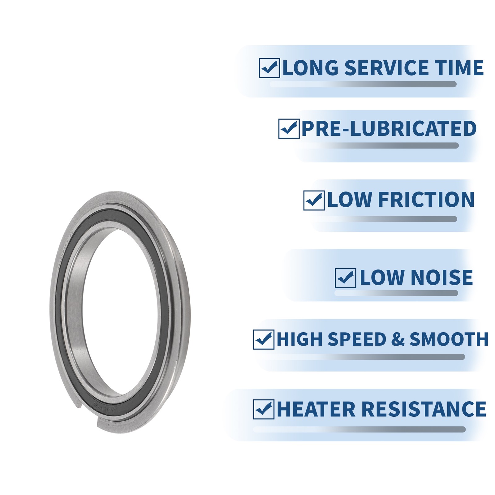Ball bearing 6810NR2RS 50x65x7mm for scooters and skateboards