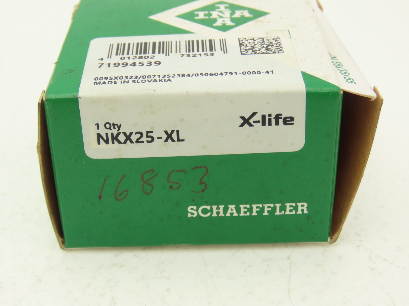 INA NKX25-XL Combination Bearing Needle Ball 25mm ID x 1-21/32″OD x 30mm Width