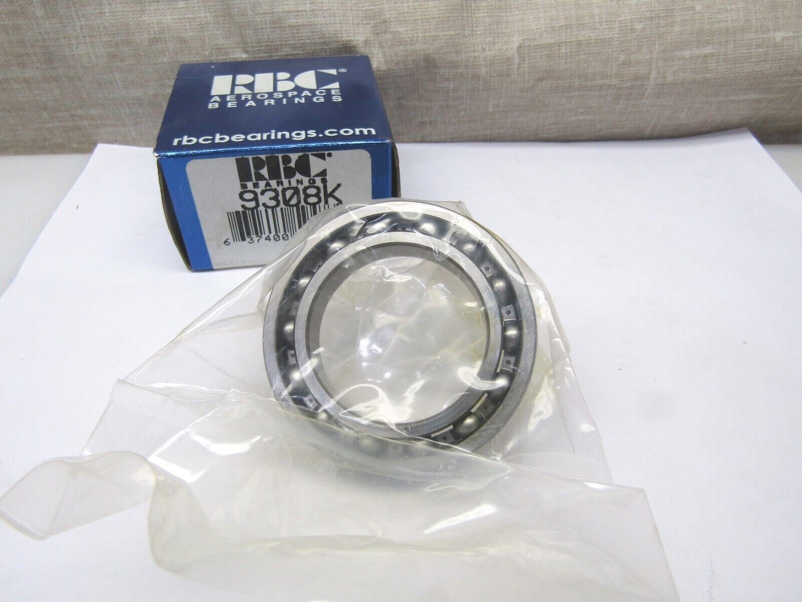 RBC Torrington 9308K C2 Precision Aerospace Bearing 40mm x 62mm x 12mm Made USA