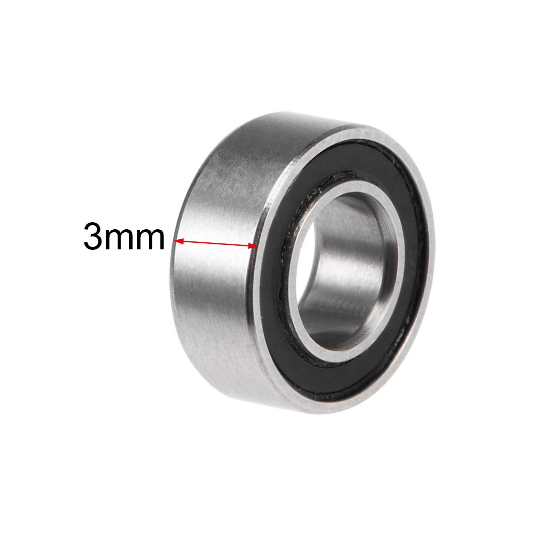 MR84-2RS Deep Groove Ball Bearings 4Mm Inner Dia 8Mm OD 3Mm Bore Double Sealed
