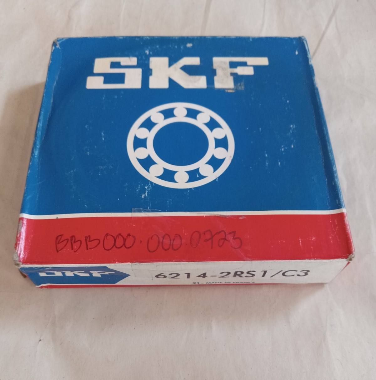 SKF 6214 2RS1/C3 DEEP GROOVE BALL BEARING, RUBBER SEALED 70x125x24mm