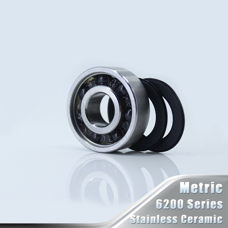 S6200-2RS (10x30x9mm) Hybrid Ceramic Stainless Bearing Bicycle Hub Wheel 6200RS