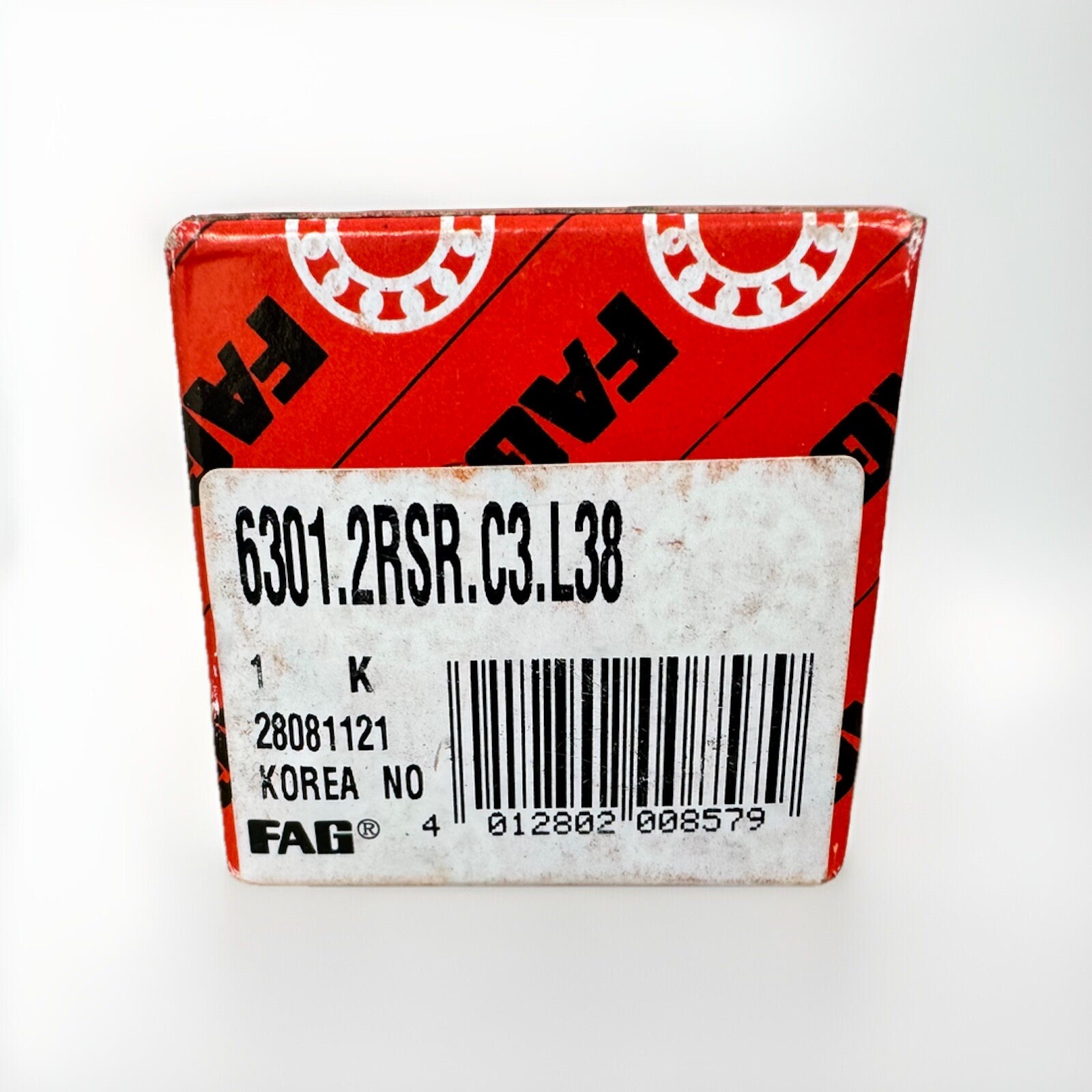 FAG 6301 2ZR BEARING METAL SEALED 6301 ZZ C3 L12 12x37x12 mm SAME DAY SHIPPING