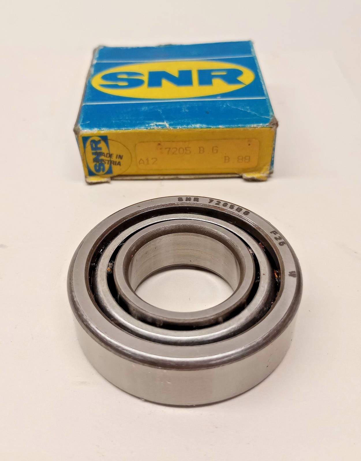 SNR 7205BG Angular Contact Ball Bearing 25x52x15mm ref# 7205 / 7205B / 7205-B-G
