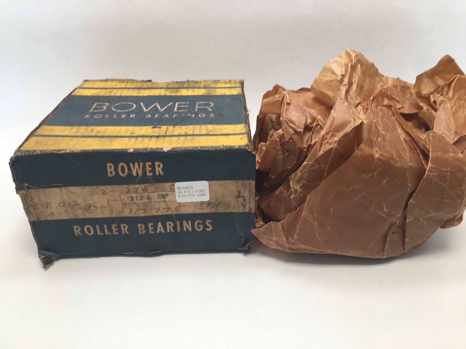 BOWER 775/773D/X1S-775 Double Taper Bearing Cone & Cup 3-1/2″ ID 7.086″ OD USA
