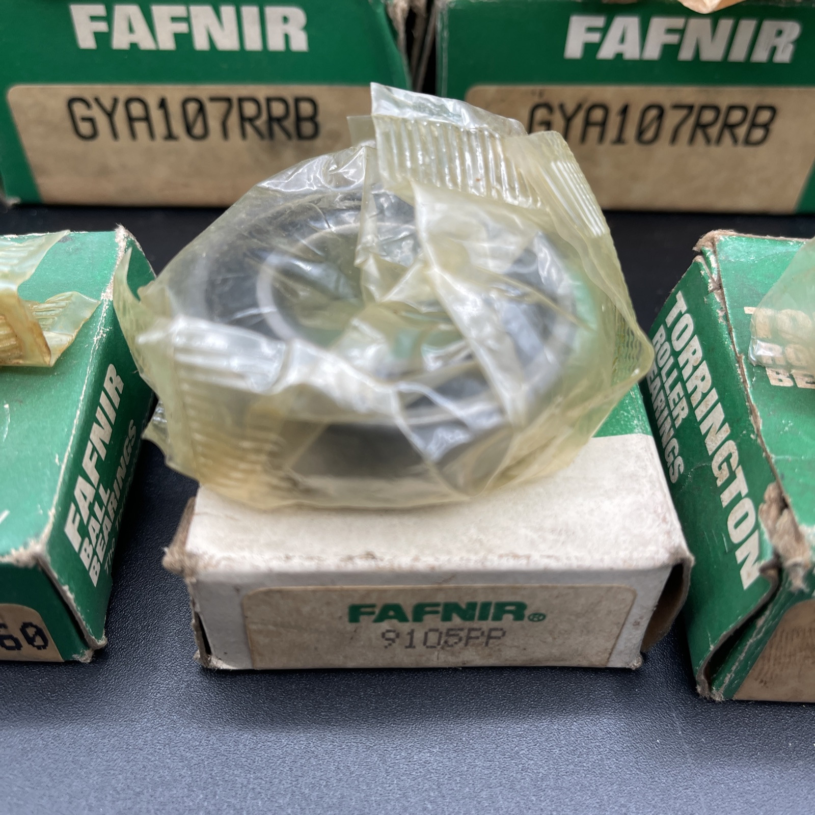 (7) Fafnir Torrington Bearings GYA107RRB, ER16, S3PP FS50160, YCRS-12, & 9105PP