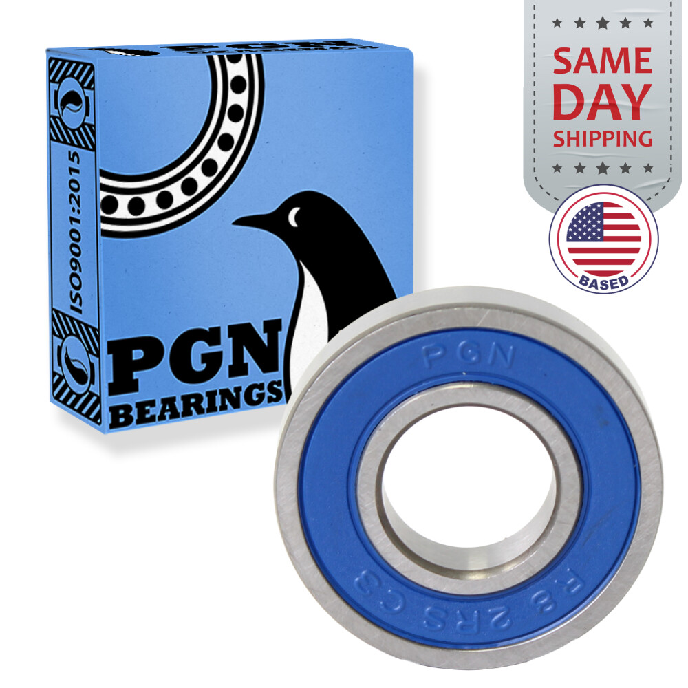 (100) R8-2RS Premium Rubber Seal Ball Bearing C3, 1/2″x1-1/8″x5/16″, R8rs