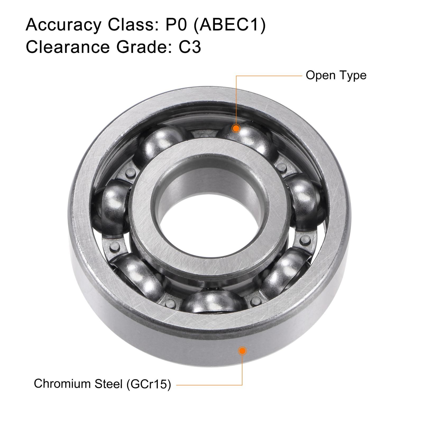 6303 Deep Groove Ball Bearings C3 Clearance Open Type Chrome Steel