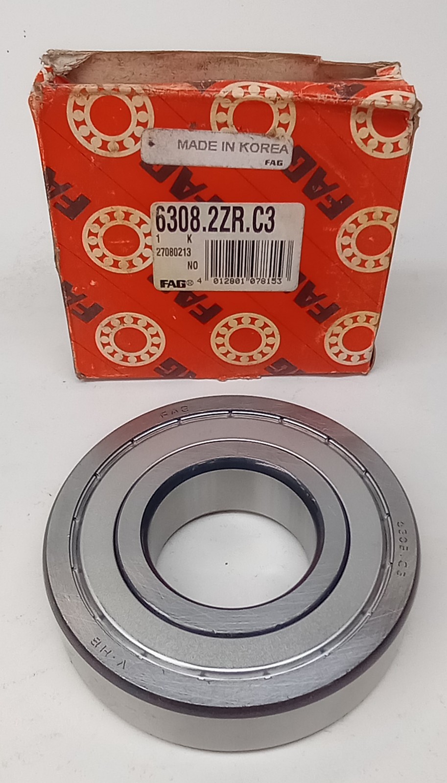 FAG 6308.2ZR.C3 Deep Groove Ball Bearing 40mm ID X 90mm OD X 23mm W 6308-2ZR/C3