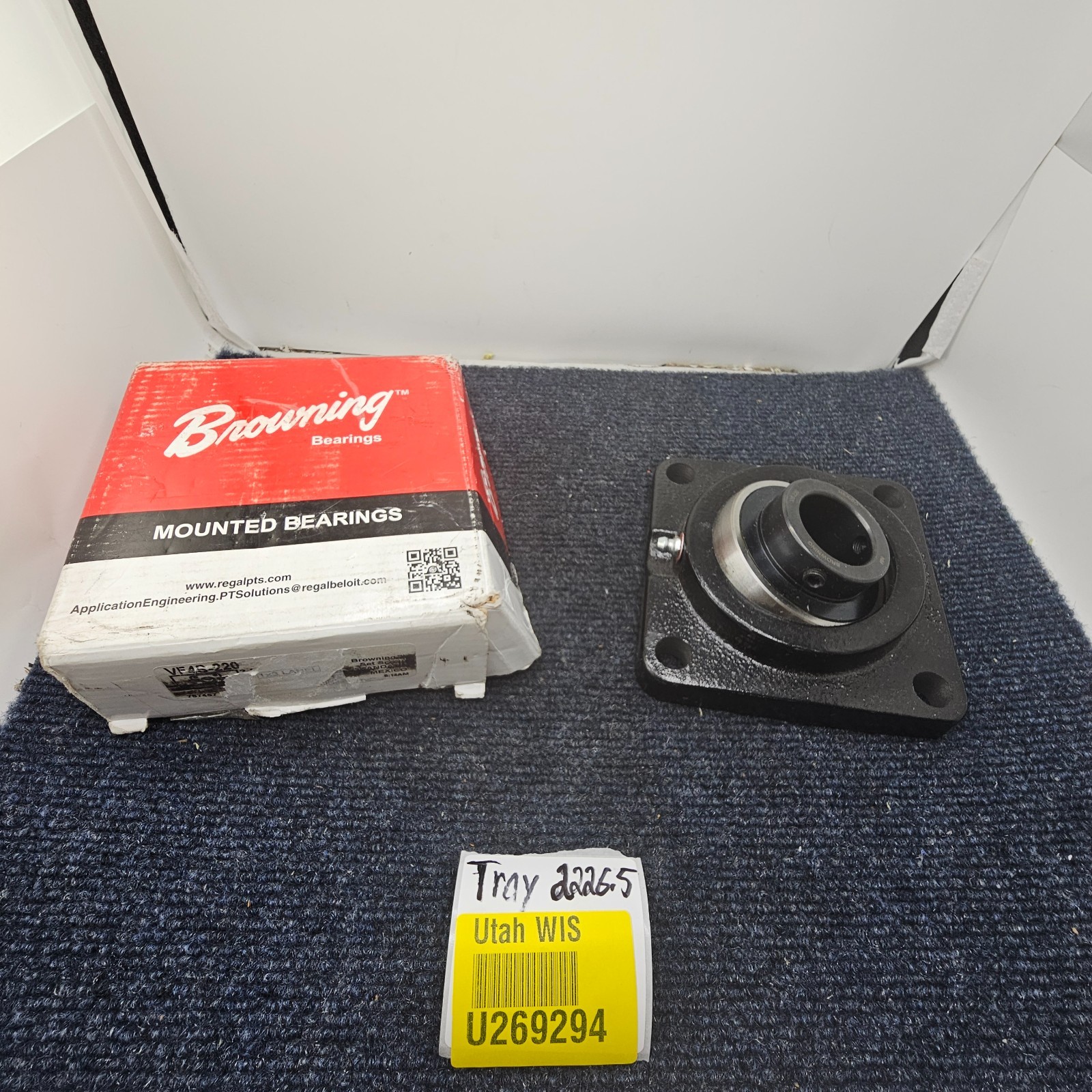 BROWNING VF4S-220: Four-Bolt Flange Ball Bearing Unit – 1-1/4 in Bore