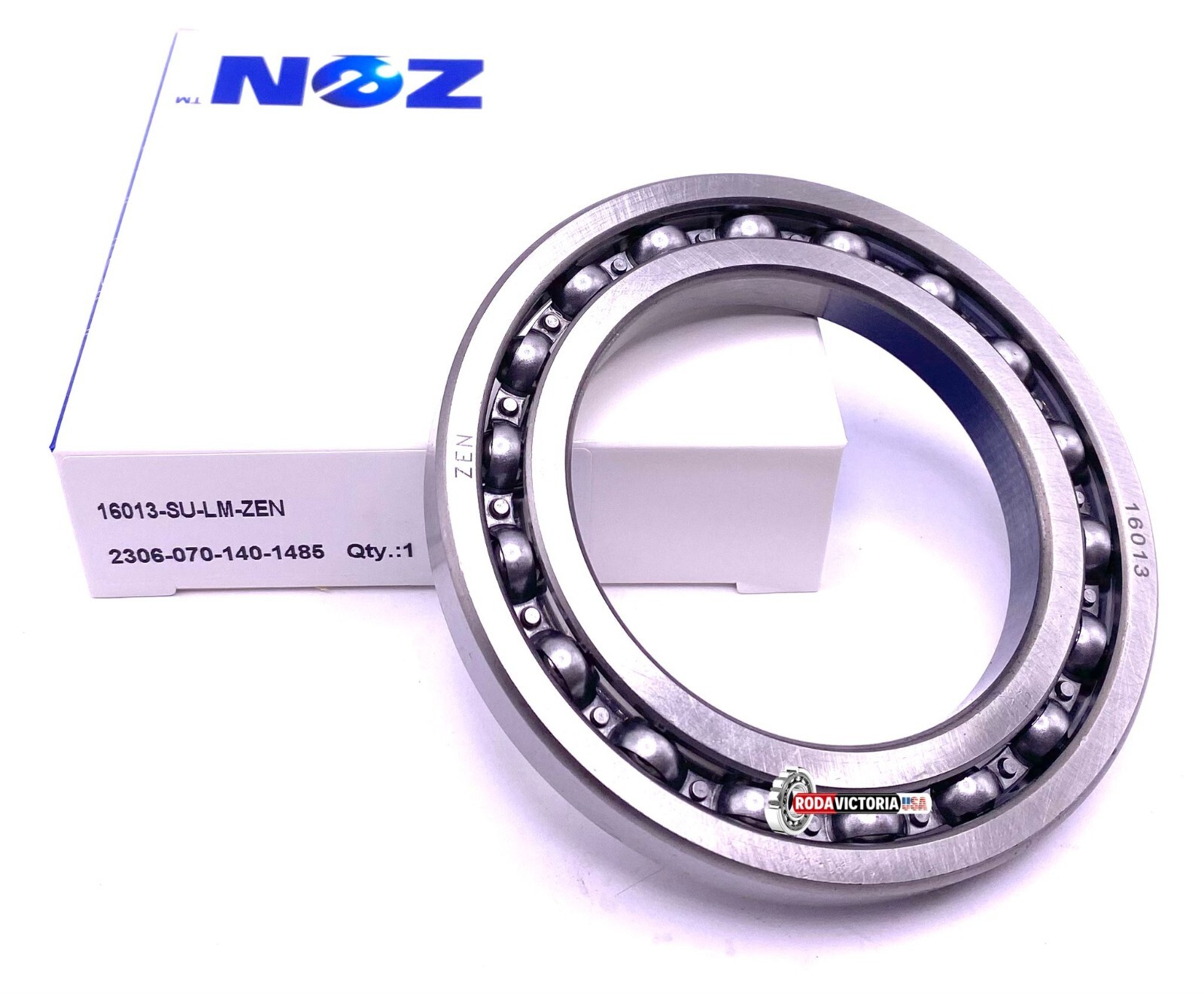 ZEN 16013 Deep Groove Ball Bearing, Open Type, No Seals 65x100x11 mm