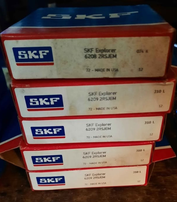 {ot of 5 SKF 6209 2RSJEM Deep Groove Ball Bearing
