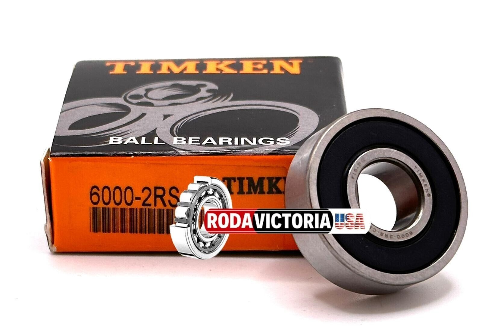 TIMKEN 6000 2RS DEEP GROOVE BALL BEARING RUBBER SEALED 10x26x8mm