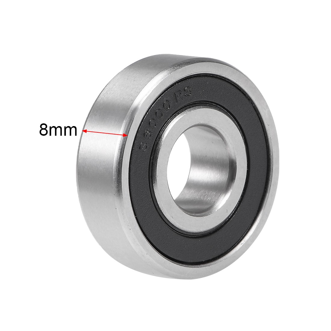S6000-2RS Stainless Steel Bearing 10x26x8mm Double Sealed 6000RS Bearings 3pcs