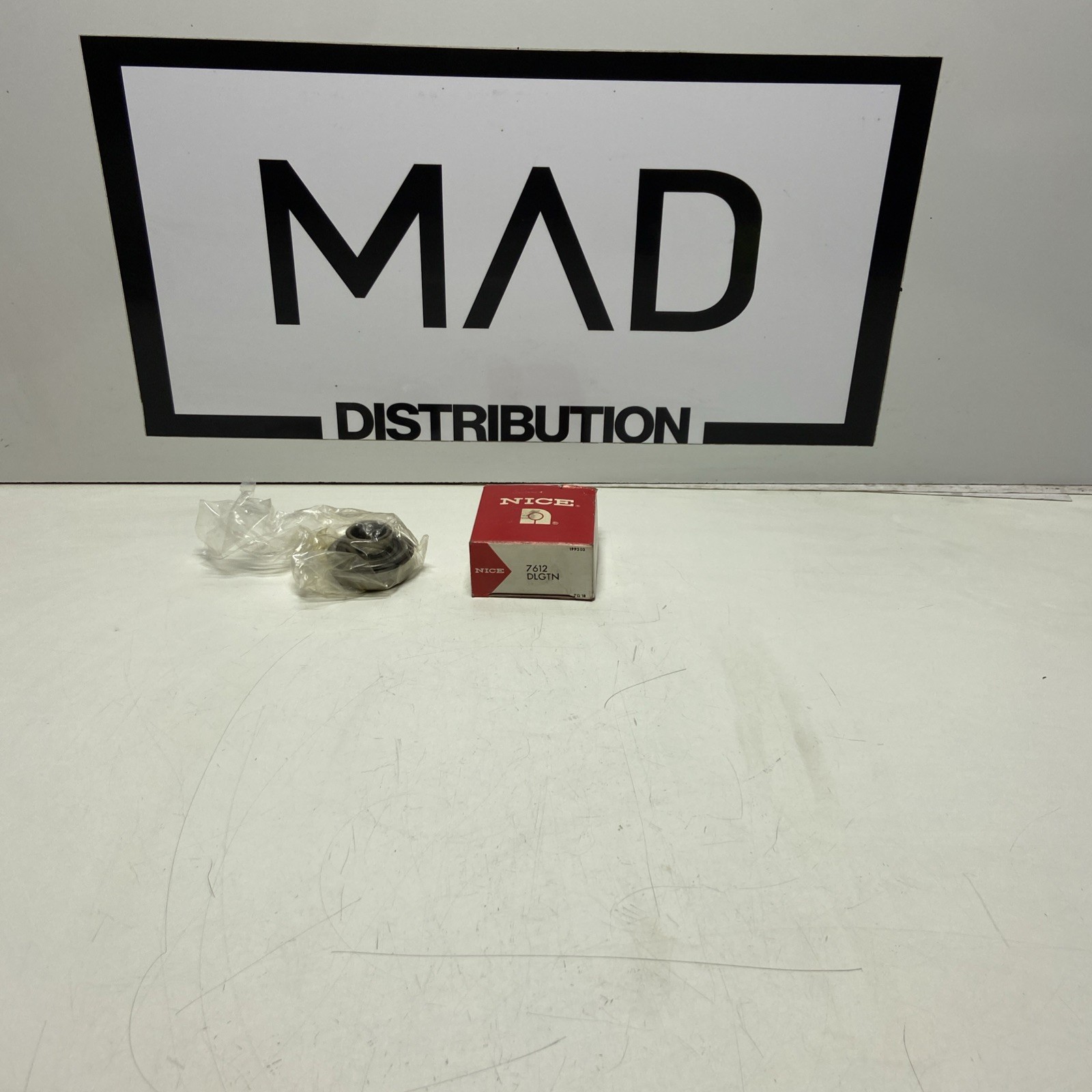 One NICE 7612 DLGTN Deep Groove Bearing w Extended Inner Ring 3/4″ ID NEW