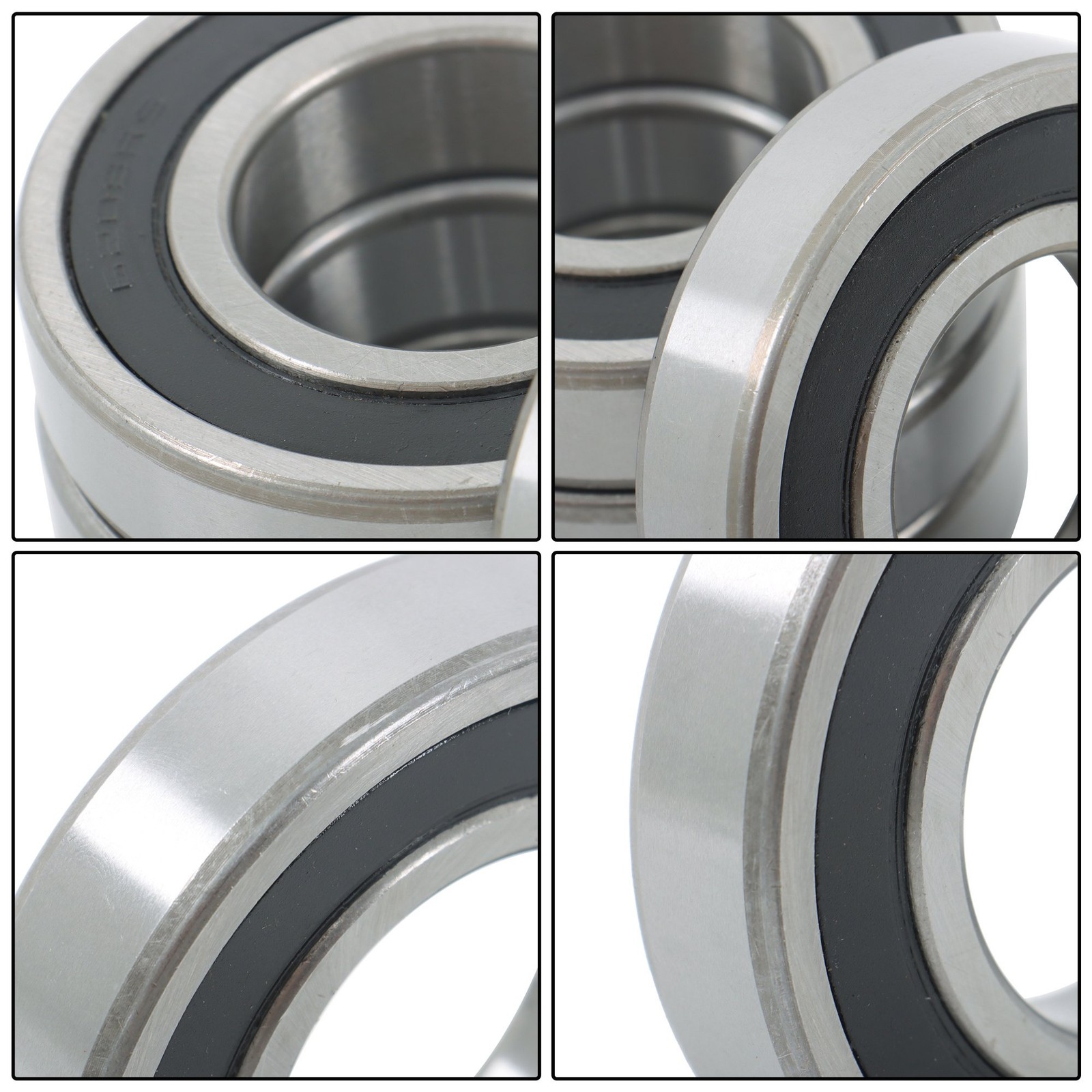 6208-2RS Deep Groove Bearings 4pcs 40mm x80mm x18mm Rubber Sealed