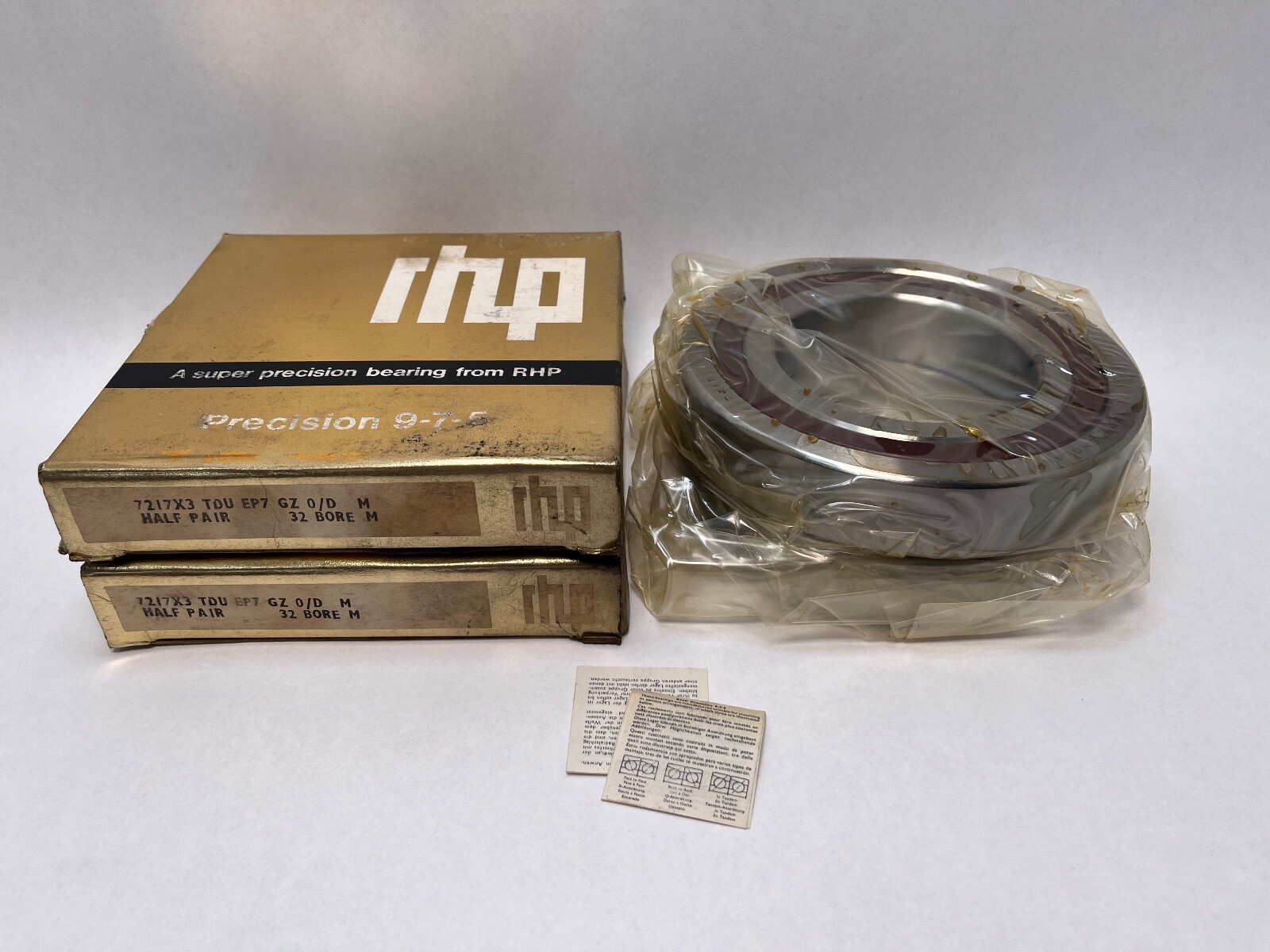 RHP 7217ETDULP4 Bearing 85x150x28 mm 7217-E-T-DUL-P4 7217X3TDUEP7 England 2Pcs