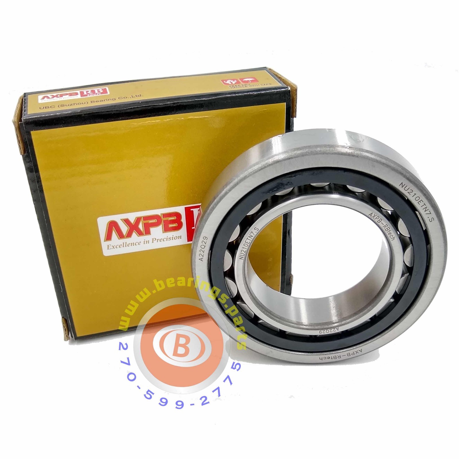 AXPB/RBtech NU210ETN CYLINDRICAL ROLLER BEARING