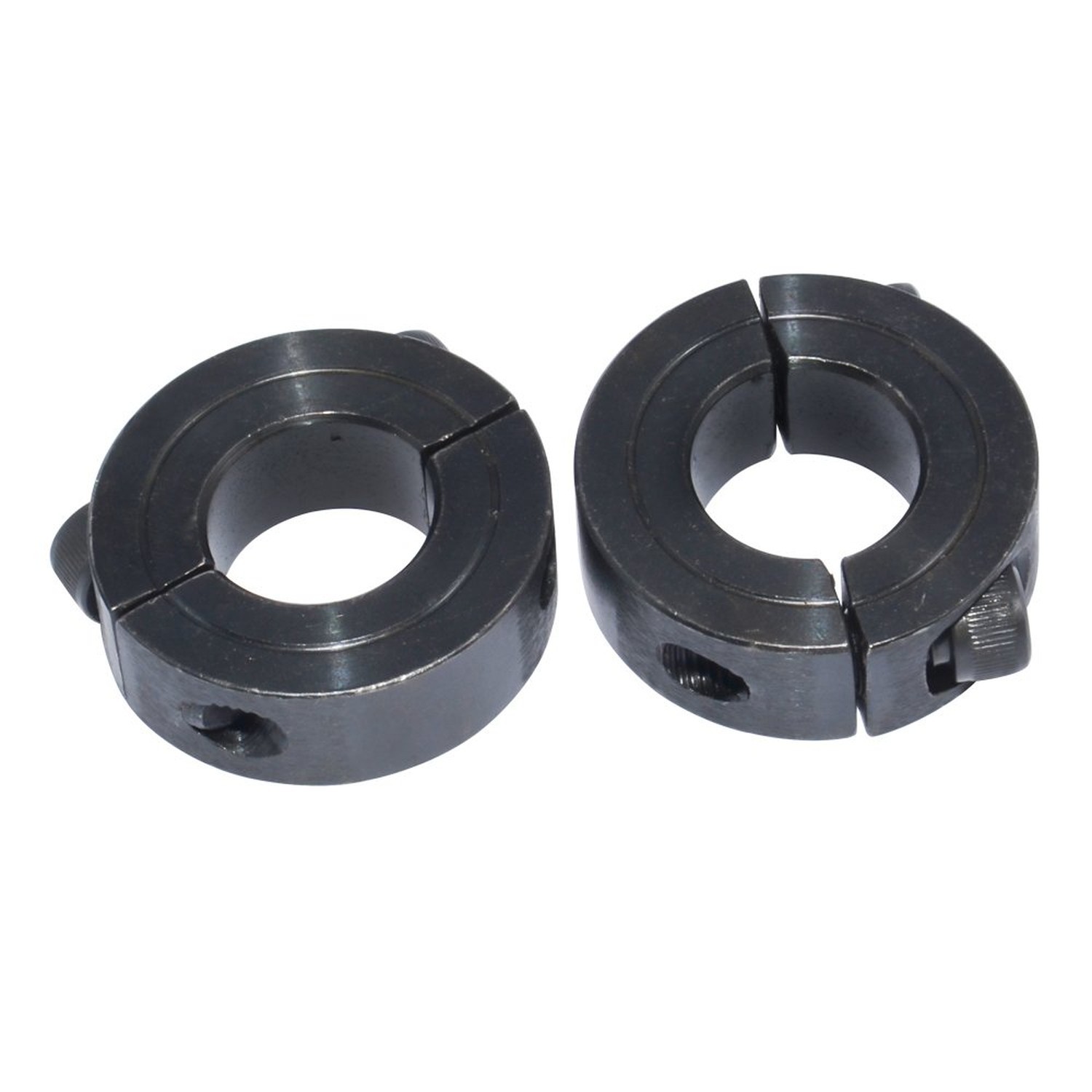 Double Split Shaft Collars 1/4 Inch Bore OD 11/16″ Black Oxide Set Screw Styl…