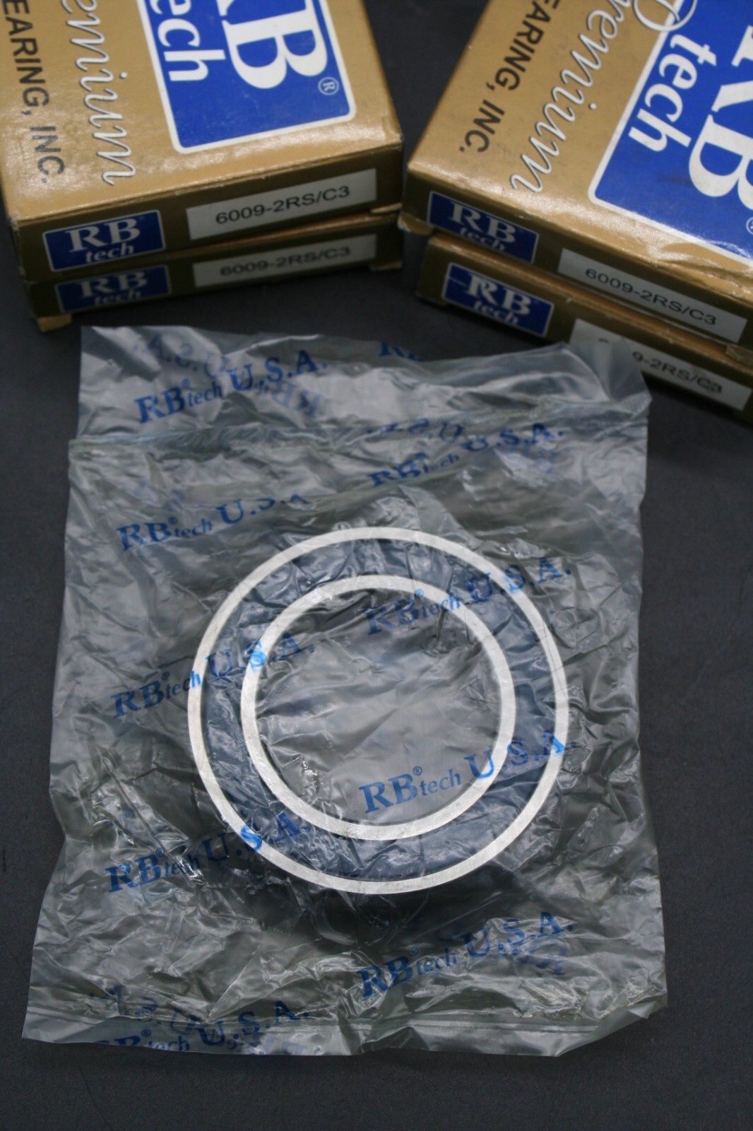 One (1) RBI RB Tech 6009 2RS/C3 Radial Ball Bearing 45mm ID NEW
