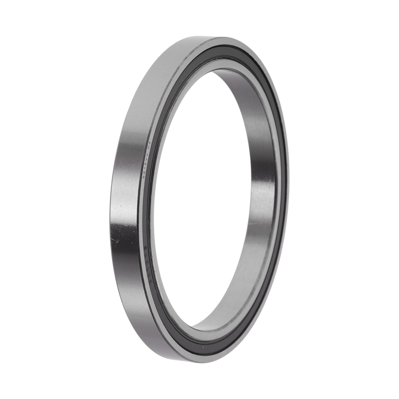 6816VV Deep Throat Ball Bearings 80x100x10mm Silver Tone Black