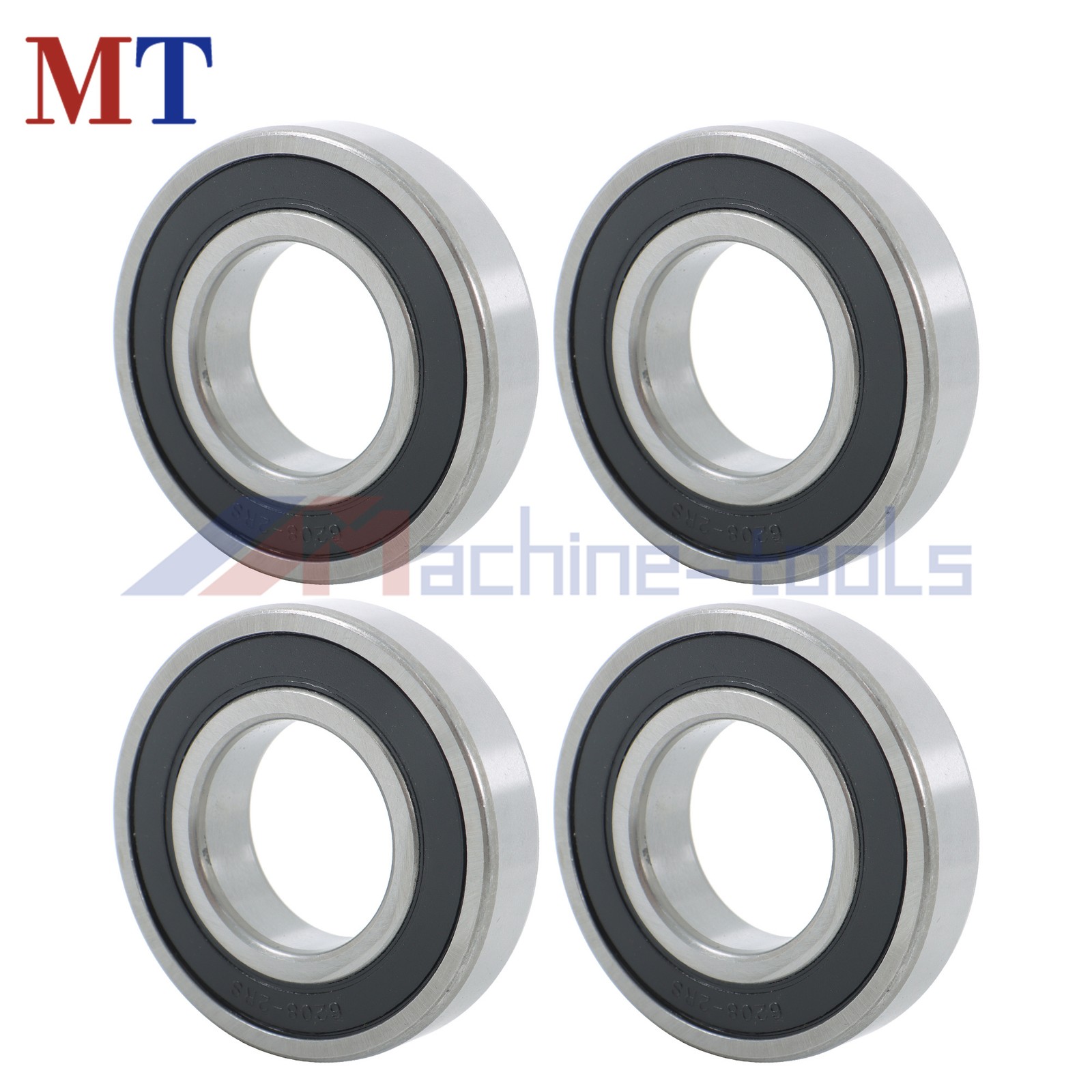 6208-2RS Deep Groove Ball Bearings 4pcs 40x80x18mm Sealed