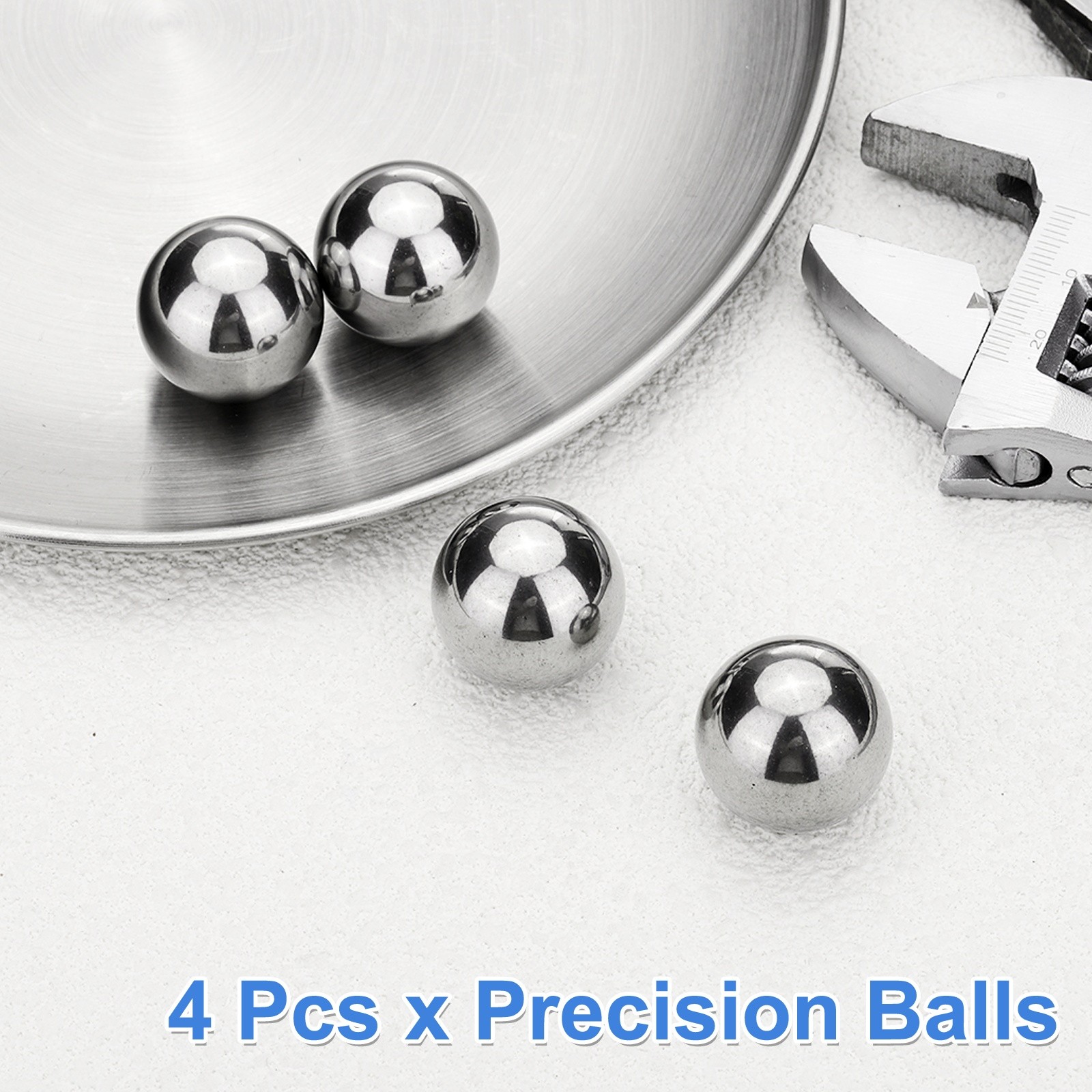 4Pcs Bearing Balls, 22.225mm Diameter 304 Stainless Steel G200 Precision Ball