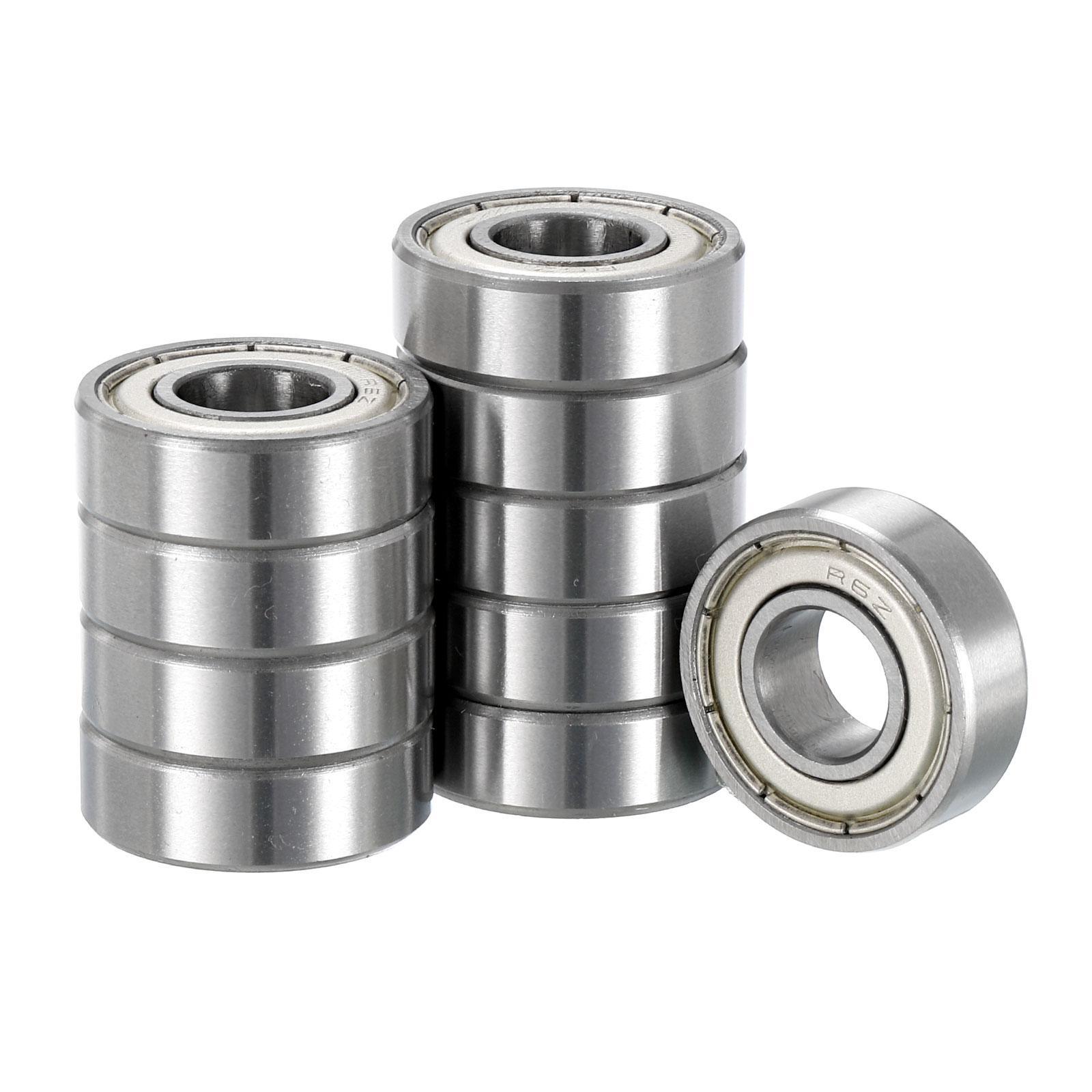 10pcs Deep Groove Ball Bearings 3/8″x7/8″x9/32″ Chrome Steel Double Shield ABEC5