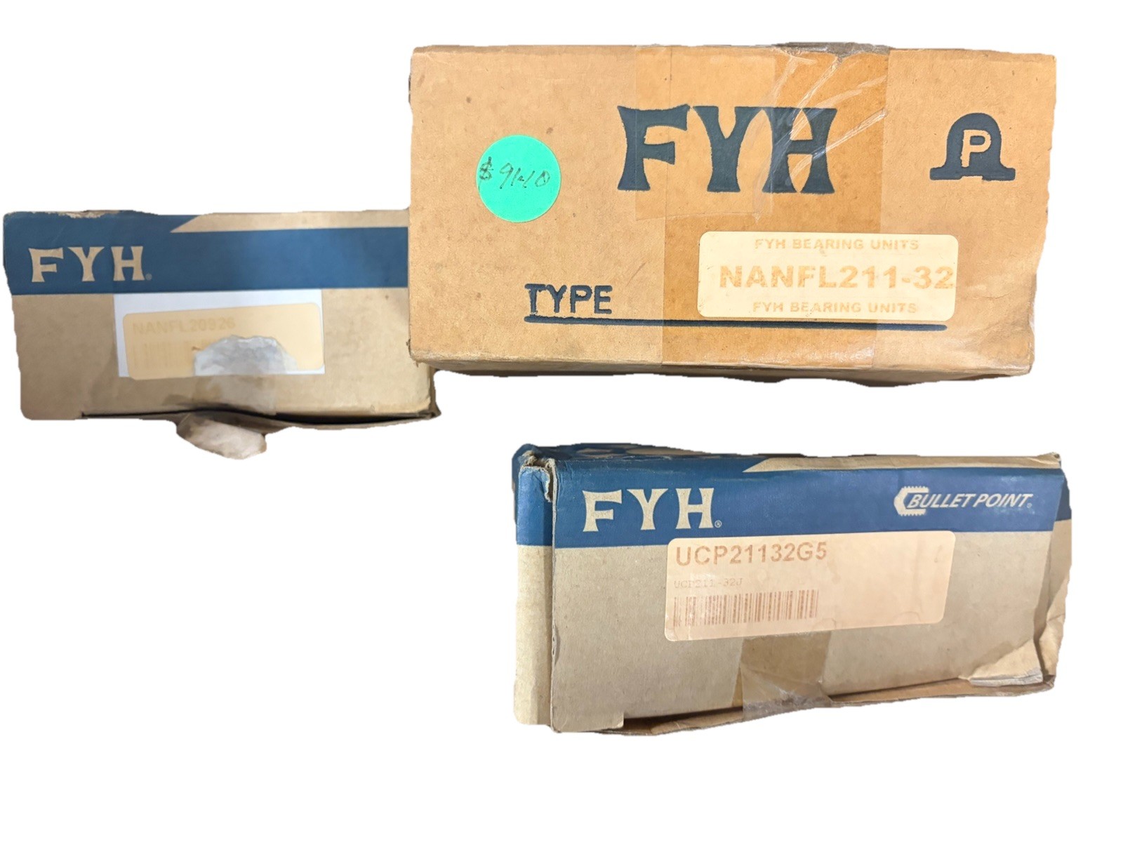 Lot of 3 FYH Bearing Units UCP211-32G5 NANFL211-32 Japan