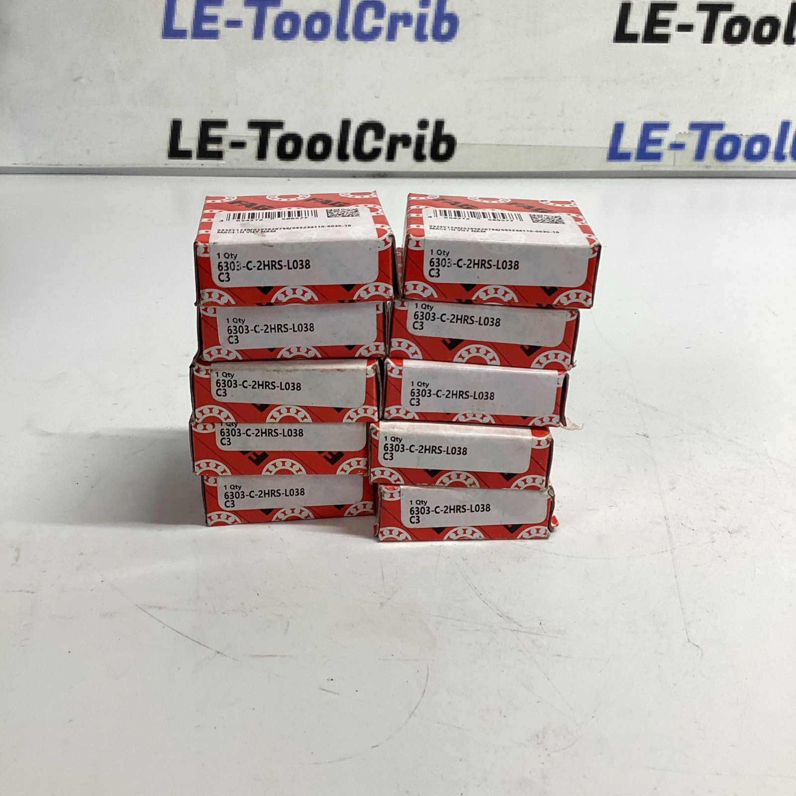 FAG 6303-C-2HRS-L038C3 Roller Bearing Lot Of 10 AC-182