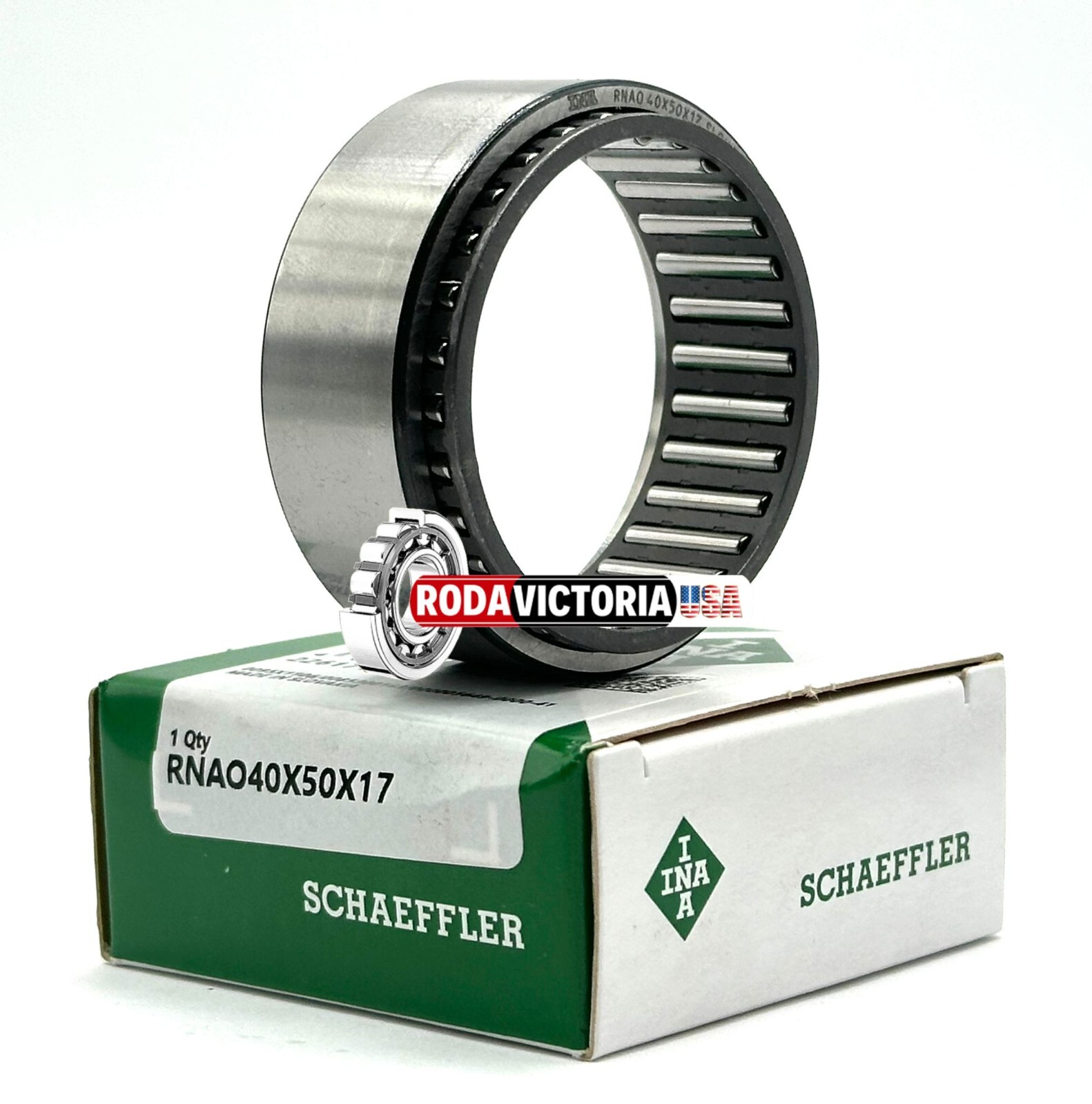 INA RNAO40X50X17 NEEDLE ROLLER BEARING AND CAGE ASSEMBLY 40x50x17 mm