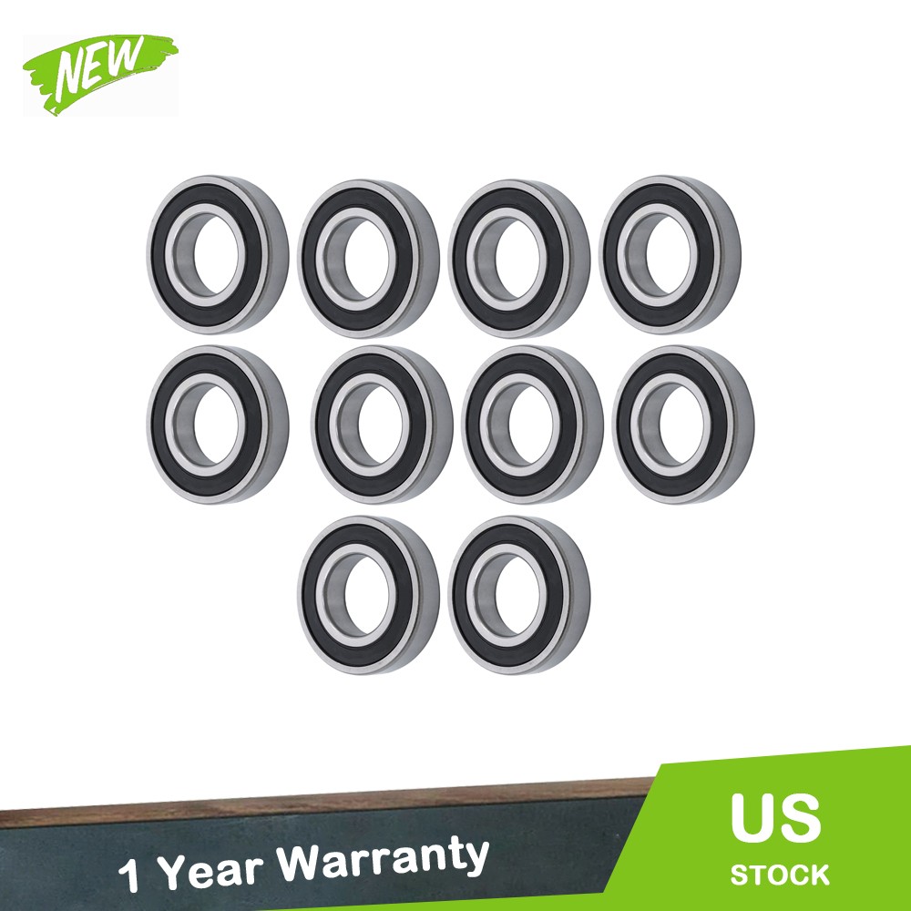 10 Pack 6208-2RS 40mmx80mmx18mm Deep Groove Ball Bearing Rubber Sealed